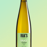 Bottle of Grace Riesling 2025, an estate-grown Seneca Lake Riesling from Ria's Wines in the Finger Lakes